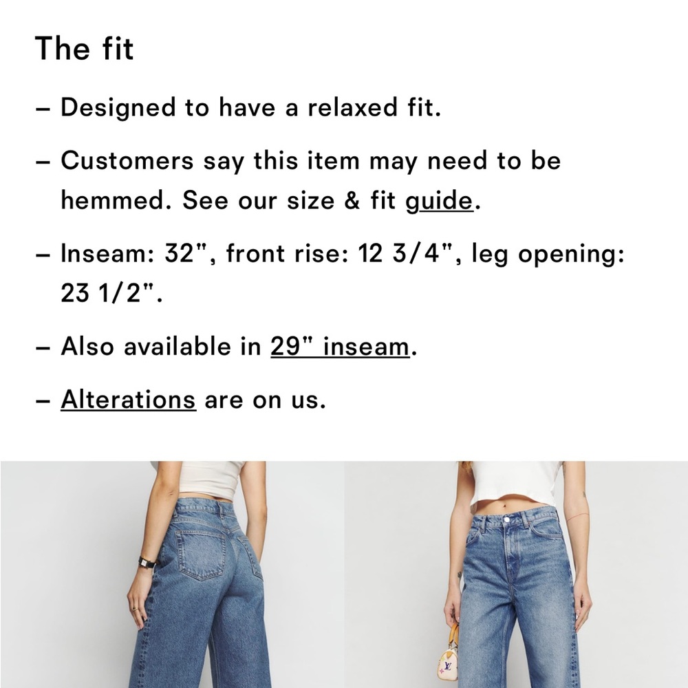 Reformation Cary wide leg jeans - Picture 11 of 11